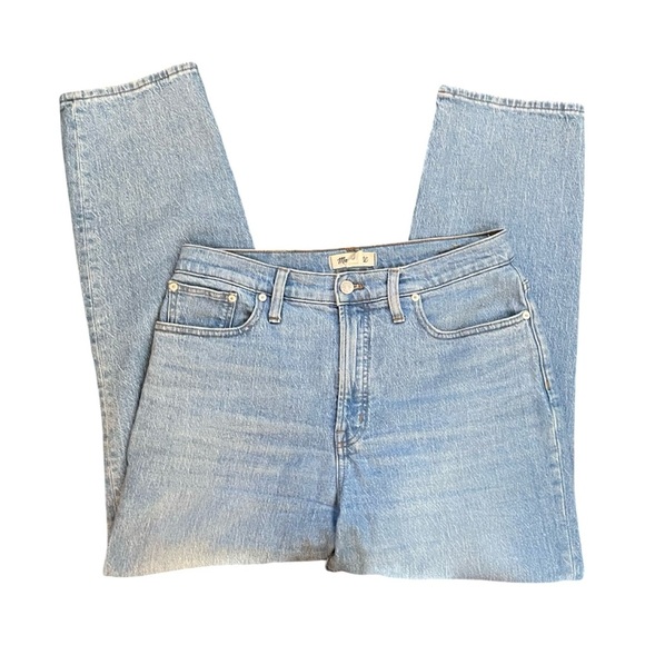 Madewell The Perfect Vintage Straight High Rise Light Medium Blue Wash Size 29 - Picture 6 of 16